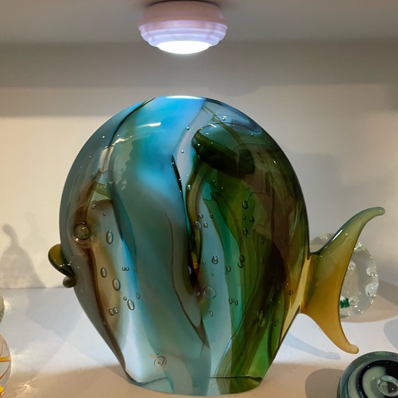 Authentic signed Sergio Costantini Murano fish sculpture. - Picture 12 of 12